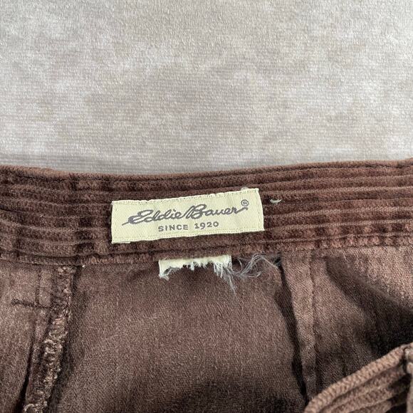 Vintage Eddie Bauer Brown Cozy Corduroy Baggy Pants - Picture 3 of 6